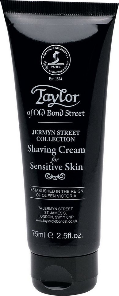 Taylor of Old Bond Street Rasiercreme Shaving Cream Jermyn Street, Sahnig-cremige Textur, ideal für sensible Haut von Taylor of Old Bond Street