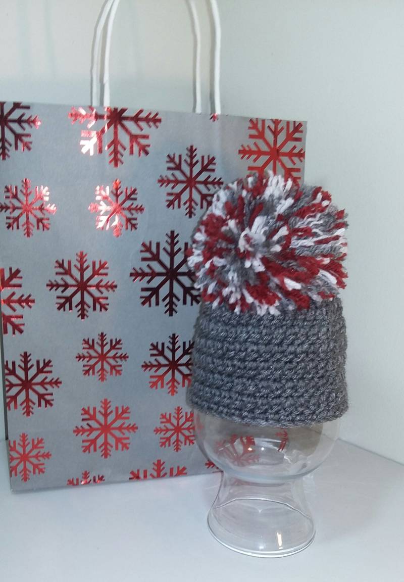 Purpur, Rot, Grau Und Weiß Alabama Inspiriert Häkelmütze von TaylorBugCrafts