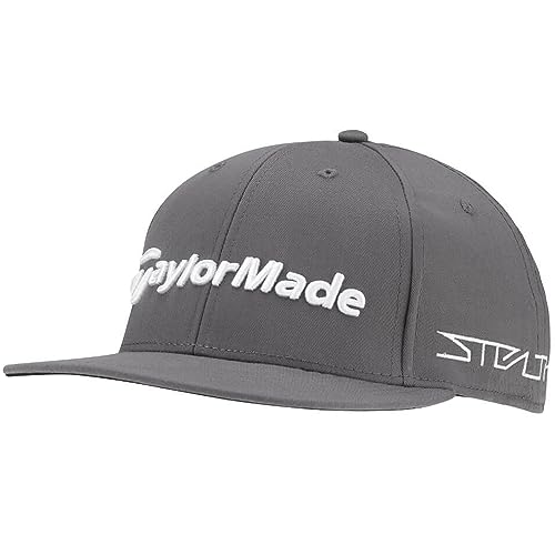 TaylorMade Herren Tour Flatbill Golfkappe Baseballkappe, anthrazit, Einheitsgröße von TaylorMade