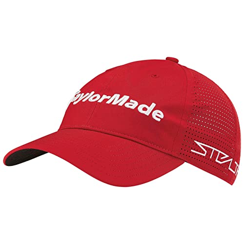 TaylorMade Herren Tour Litetech Golfkappe Baseballkappe, rot, Einheitsgröße von TaylorMade