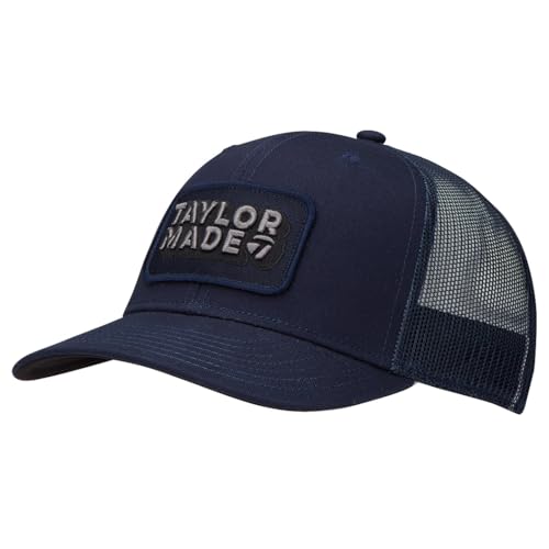 TaylorMade Unisex Lifestyle Retro Trucker Cap 2024 Verschluss, Navy, One Size von TaylorMade