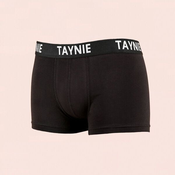 2er-Pack schwarz/grau - Retroshorts - Biozidfrei - Zertifiziert - TAYNIE HERREN BOXERSCHORTS von Taynie