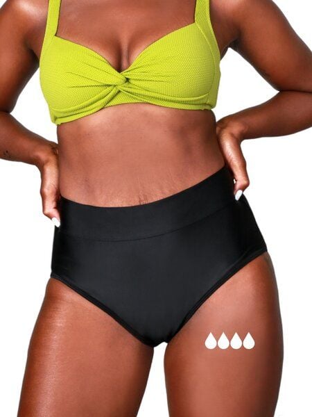 Mittelstarke Periodenunterwäsche - Bikinihose - Biozidfrei - 60°C - TAYNIE BEACH HIGHWAIST von Taynie