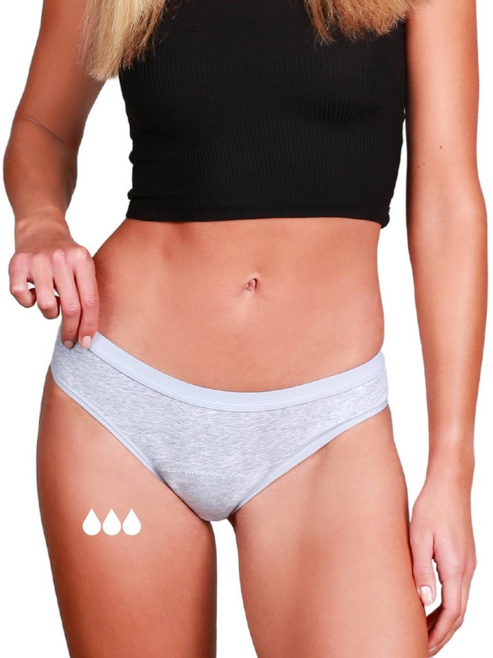 Taynie Periodenslip Classic – bequeme Low Waist Periodenunterwäsche für leichte Tage Damen (1-St., 1er-Pack) Komfortabler Slip aus Bio-Baumwolle mit Ultra Dry Technologie - Alltag von Taynie