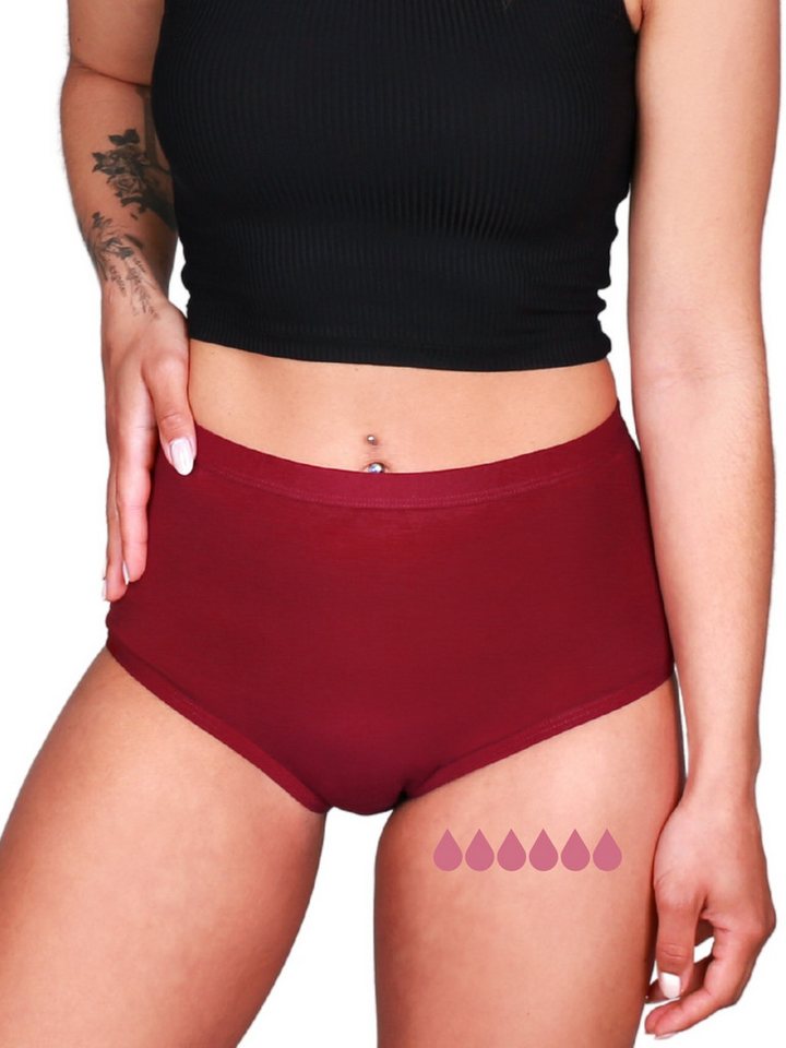 Taynie Periodenslip Comfort bamboo ultra - Saugstarke High-Waist Periodenunterwäsche (1-St., 1er-Pack) Ultra Dry Technologie & Bambus-Viskose – weich, atmungsaktiv & sicher von Taynie