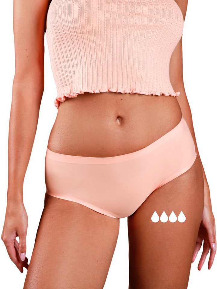 Taynie Periodenslip Seamless - Nahtlose Periodenunterwäsche leichte Blutung - Damen (1-St., 1er-Pack) Nahtlose Periodenunterwäsche / Periodenslip aus Bio Baumwolle von Taynie