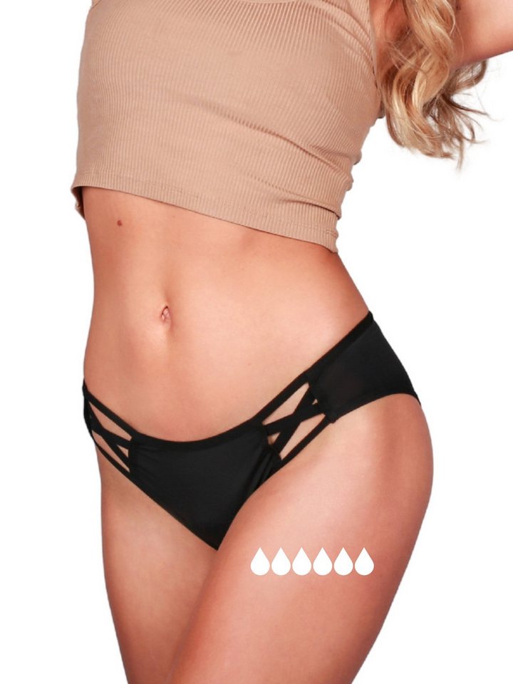 Taynie Periodenslip Woman ultra - Periodenunterwäsche sehr starke Blutung - Damen (1-St., 1er-Pack) Auslaufsichere Periodenunterwäsche / Periodenslip aus Bio Baumwolle von Taynie