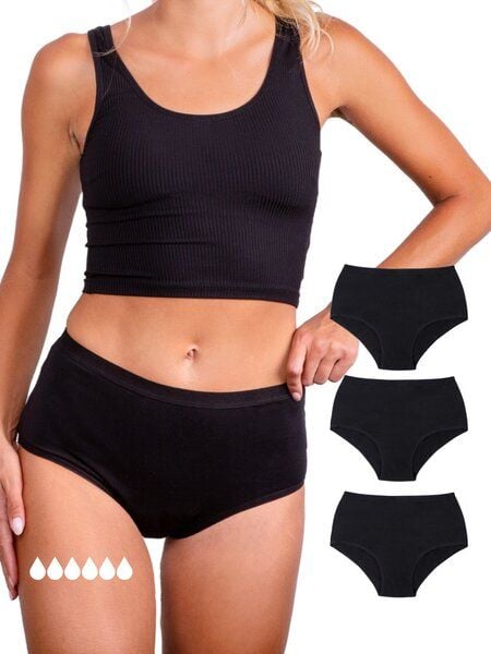 Ultra Periodenunterwäsche - 3er Pack - Biozidfrei - 60°C - TAYNIE COMFORT ULTRA von Taynie