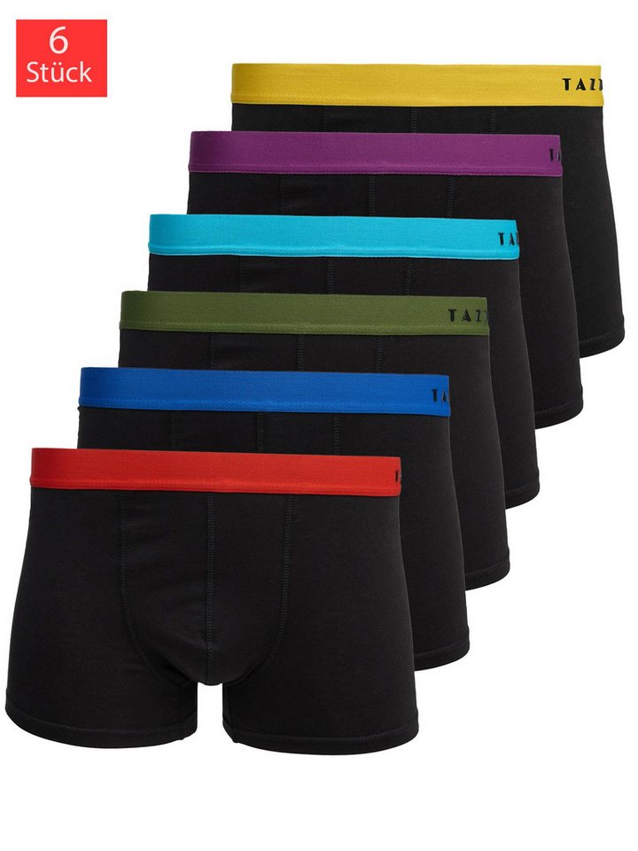 Tazzio Boxershorts 6er Pack BS1001 (Packung, 6-St) mit seitlichem Logoschriftzug am Bund von Tazzio