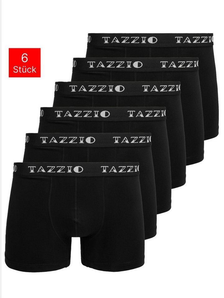 Tazzio Boxershorts 6er Pack BS1010 (Packung, 6-St) mit Logoschriftzug am Bund von Tazzio