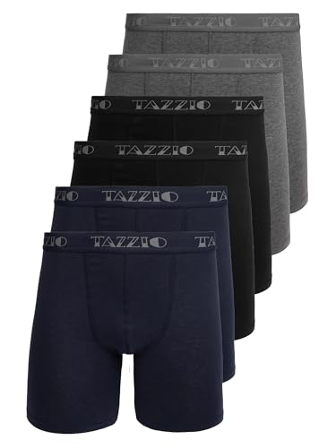 Tazzio Boxershorts 6er Pack Herren Unterwäsche Unterhosen Männer Retroshorts BS1002 (Mix, XXL) von Tazzio