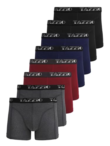 Tazzio Boxershorts Men Herren 8er Pack Unterwäsche Unterhosen Männer Retroshorts (DE/NL/SE/PL, Alphanumerisch, M, Regular, Regular, Mix Farben (8er Set)) von Tazzio