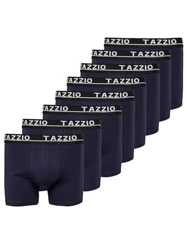 Tazzio Boxershorts Men Herren 8er Pack Unterwäsche Unterhosen Männer Retroshorts (DE/NL/SE/PL, Alphanumerisch, L, Regular, Regular, Navyblau (8er Set)) von Tazzio