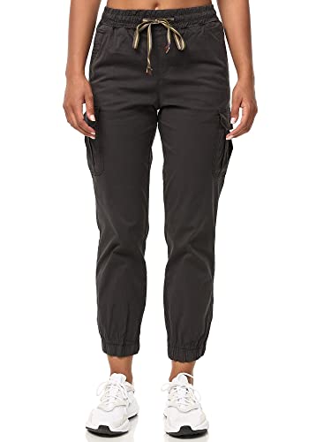 Tazzio Cargo Hose Damen Cargohose Regular Fit F600 (M, Anthrazit) von Tazzio