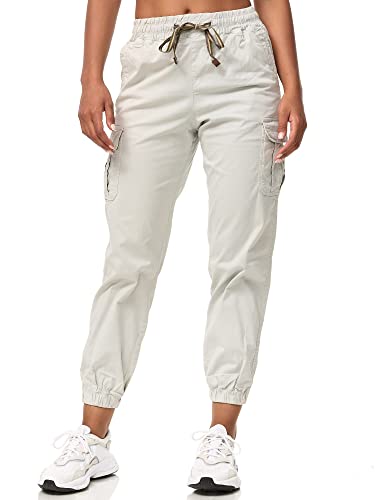 Tazzio Cargo Hose Damen Cargohose Regular Fit F600 (XXL, Grau) von Tazzio