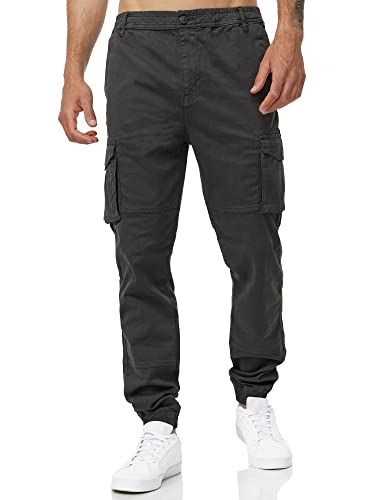 Tazzio Cargo Hose Männer Cargohose Herren Regular Fit A300 (W40, Anthrazit) von Tazzio