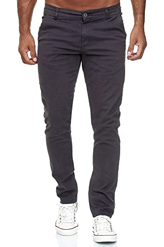 Tazzio Herren Chino 19530 – Slim Fit Stretch Chino Hose mit Baumwollmischung – Designer Freizeithose, Ganzjährig, Komfortabel 36W/32L, Anthrazit von Tazzio