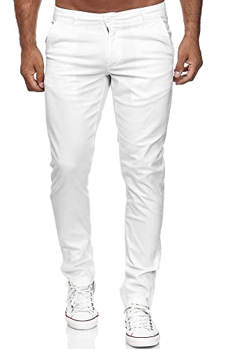 Tazzio Hose Chino Herren Slim Fit Chinohose Stoffhose Herrenhose Stretch Neu 19530 (38W/32L, Weiß) von Tazzio