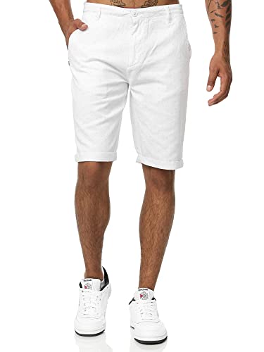 Tazzio Chino Shorts Herren Chinoshorts Kurze Hose A202 (Weiß, W29) von Tazzio