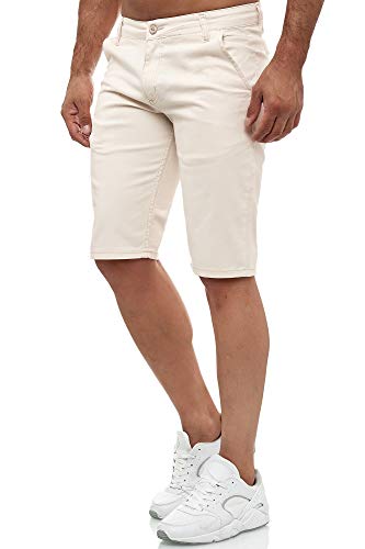 Tazzio Herren Chino Shorts 20549 – Kurze Hose Slim Fit Stretch Sommer Chinoshorts – Beige 40W von Tazzio