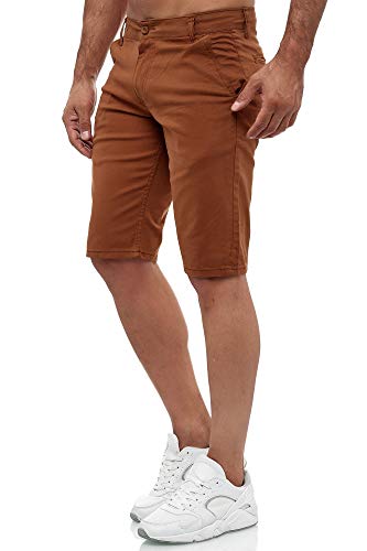 Tazzio Herren Chino Shorts 20549 – Kurze Hose Slim Fit Stretch Sommer Chinoshorts – Camel 36W von Tazzio