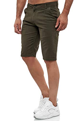 Tazzio Herren Chino Shorts 20549 – Kurze Hose Slim Fit Stretch Sommer Chinoshorts – Khaki 31W von Tazzio
