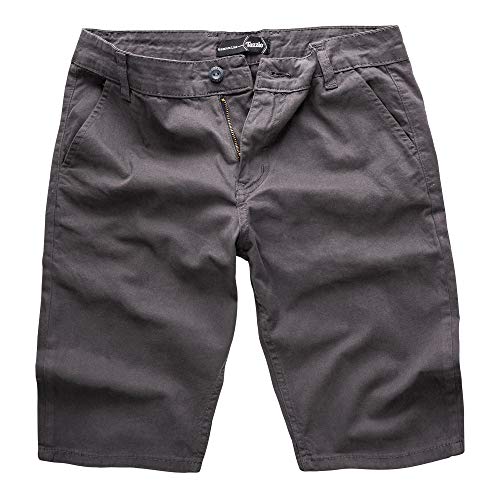 Tazzio Herren Chino Shorts Chinoshorts Designer Hose Anthrazit W30 von Tazzio