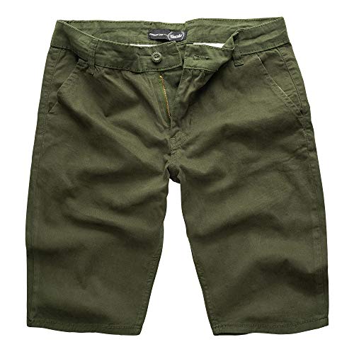 Tazzio Herren Chino Shorts Chinoshorts Designer Hose Khaki W31 Tazzio Herren Chino Shorts Chinoshorts Designer Hose Khaki W31 von Tazzio