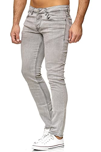 Tazzio Jeans Herren Slim Fit Stretch Jeanshose Hose Denim 16533 (42/32, Grau) von Tazzio