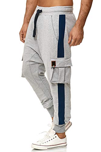 Tazzio Herren Jogginghose Cargohose im Haremstil 19618 Grau XXL von Tazzio