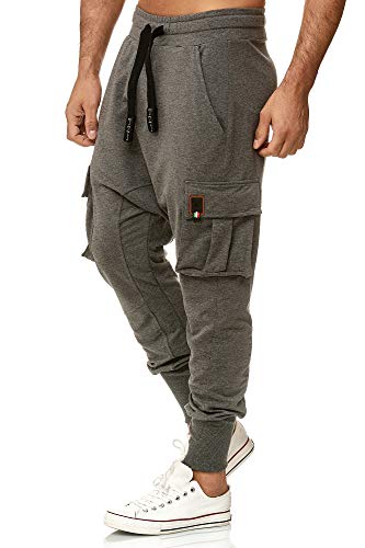 Tazzio Herren Jogginghose Cargohose im Haremstil 19619 Anthrazit S von Tazzio