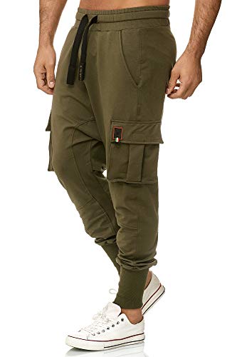 Tazzio Herren Jogginghose Cargohose im Haremstil 19619 Khaki S von Tazzio