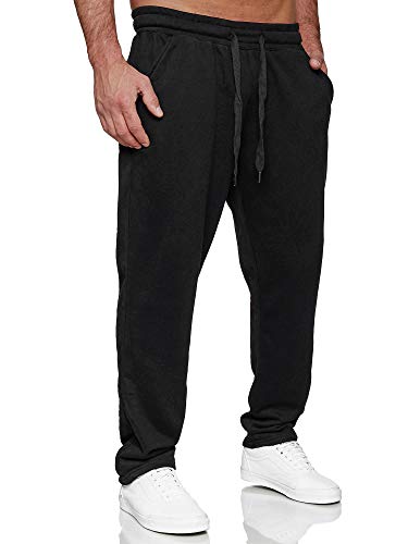 Tazzio Herren Jogginghose Regular Fit Sporthose Fitness Freizeit Hose Trainingshose Sweat Sweatpants Jogger | C100 Schwarz S von Tazzio