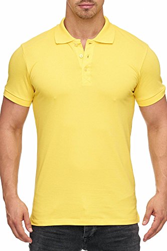 Tazzio Herren Poloshirt Basic 17110 - Gr. M, Gelb von Tazzio