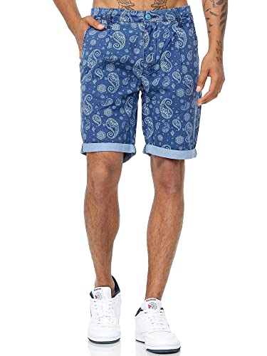 Tazzio Herren Shorts Chinoshorts Kurze Hose A204 (Blau, W38) von Tazzio