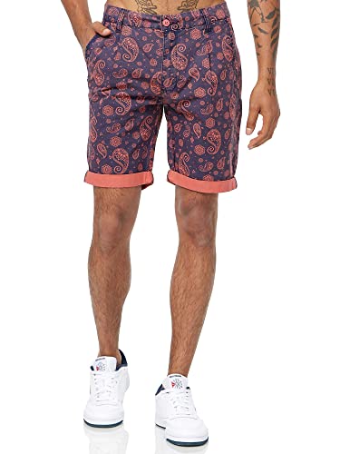 Tazzio Herren Shorts Chinoshorts Kurze Hose A204 (Rot, W33) von Tazzio