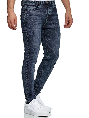 Tazzio Herren Skinny Fit Jeans Denim Hose Jeanshose 17516 (W33/L32, Blau) von Tazzio