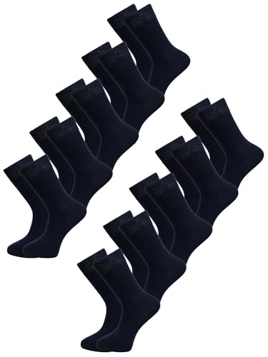 Tazzio Herren Socken 10er-Pack Sportsocken Sneakersocken Socks A908 (Navy, 43-46) von Tazzio