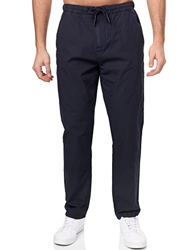 Tazzio Hose Stoffhose Leinen-Optik Herren Regular Fit Chino Chinohose Herrenhose A108 (Navy, 3XL) von Tazzio