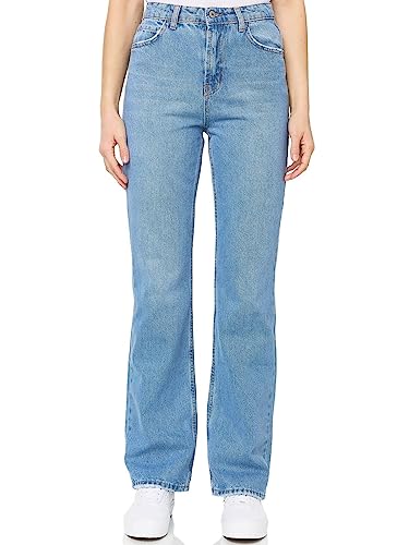 Tazzio Jeans Damen Bootcut Palazzo Tapered Fit Stretch Hose Denim Jeanshose F128 (Hellblau, 36) von Tazzio