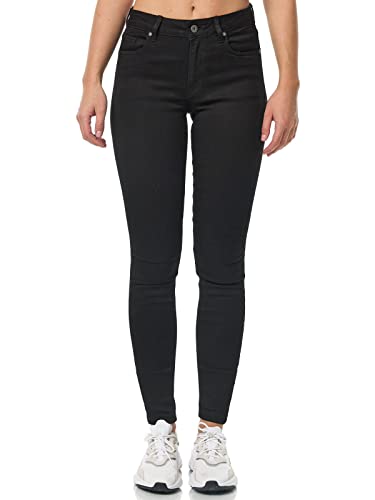 Tazzio Jeans Damen Skinny Fit Stretch Hose Denim Jeanshose Slim F114 (Schwarz, 40) von Tazzio