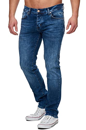 Tazzio Jeans Herren Slim Fit Stretch Jeanshose Hose Denim 16531 (42/36, Blau) von Tazzio