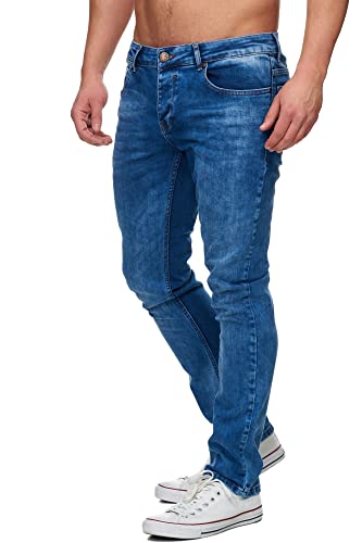 Tazzio Jeans Herren Slim Fit Stretch Jeanshose Hose Denim 16533 (31/30, Blau) von Tazzio