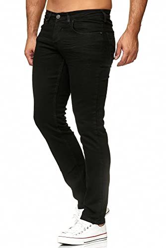 Tazzio Jeans Herren Slim Fit Stretch Jeanshose Hose Denim 16533 (36/32, Schwarz-Berlin) von Tazzio