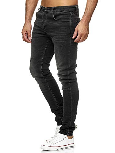 Tazzio Jeans Skinny Fit Herren Jeanshose Stretch Designer Hose Denim 19534 (Anthrazit, 29W/32L) von Tazzio