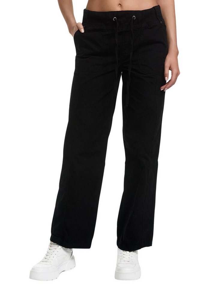 Tazzio Stoffhose Straight Fit F601 Wide Leg Hose mit Kordelzug von Tazzio