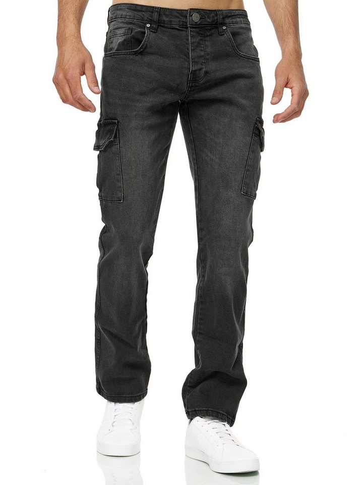 Tazzio Straight-Jeans A104 Regular Fit Cargo Denim Jeans Hose von Tazzio