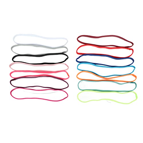 14pcs Workout Stirnband CN Non -Slip Atmable Head Sweat Band für Sports Running Headba Sports Hats, Heaves von Tbest