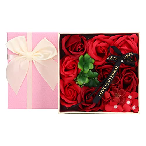 Die Künstlichen Erker, Simulation Rose Erseife Frauen Exquisit Er Bad Seifen Geschenkbox -Dekoration für den Vnti Day (Rot) von Tbest