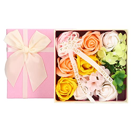 Die Künstlichen Erker, Simulation Rose Erseife Frauen Exquisit Er Bad Seifen Geschenkbox -Dekoration für den Vnti Day (YELLOW) von Tbest